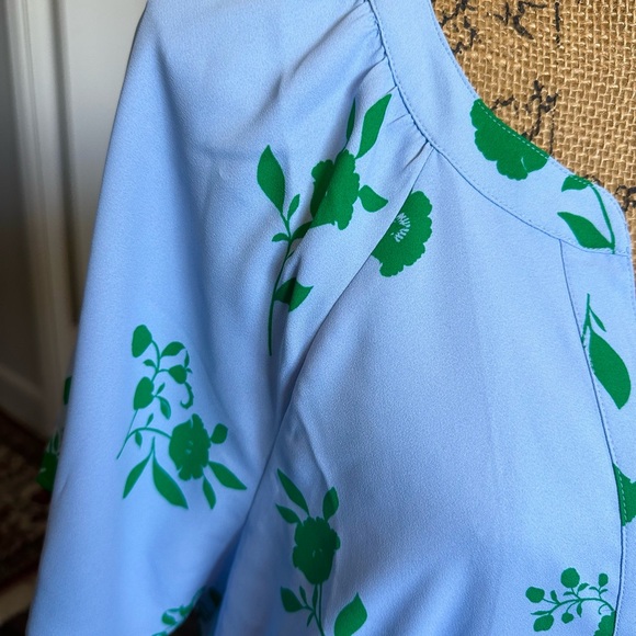 Ann Taylor Floral Split Neck Dress - Picture 7 of 11